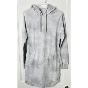 MNY Marc New York Performance Hoodie Sz XS Womens Gray Tie-Dye Long Sleeve NWT
